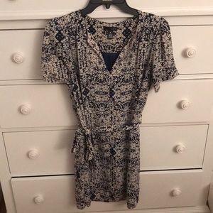 Aqua Bloomingdale’s floral print dress